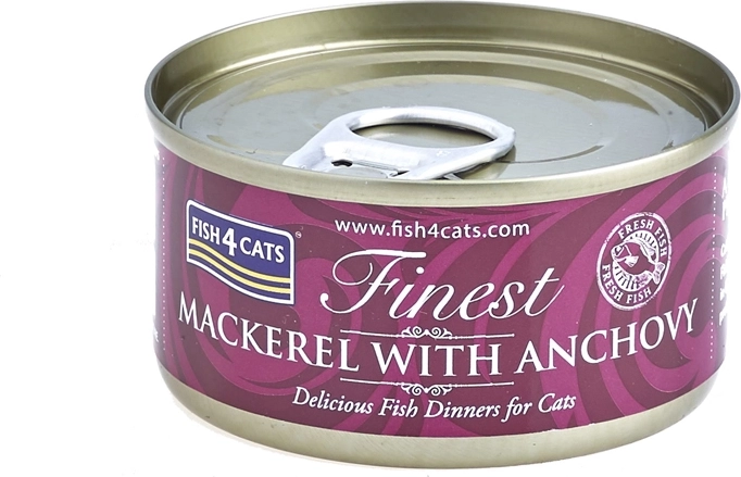 Konzerva za mačke FISH4CATS Finest skuša z inčuni 70 g