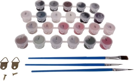 Complete set including paints and brushes