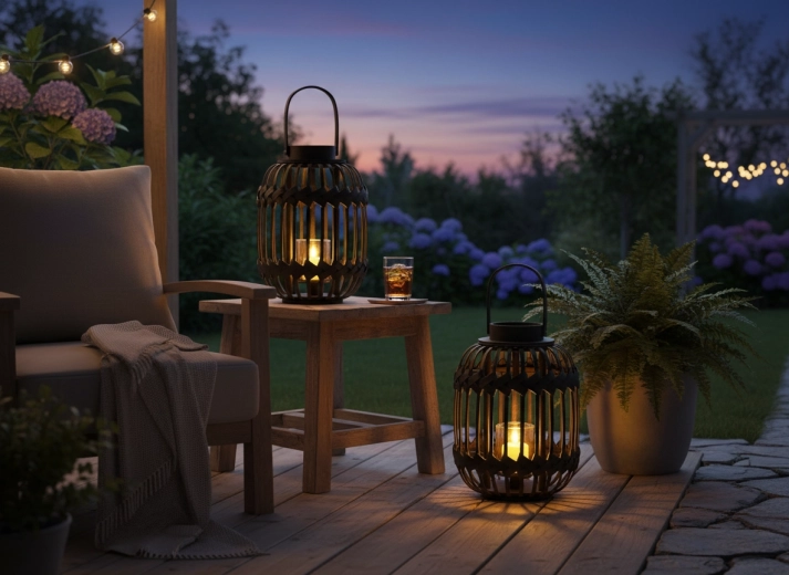 Prenosna laterna za dom in teraso