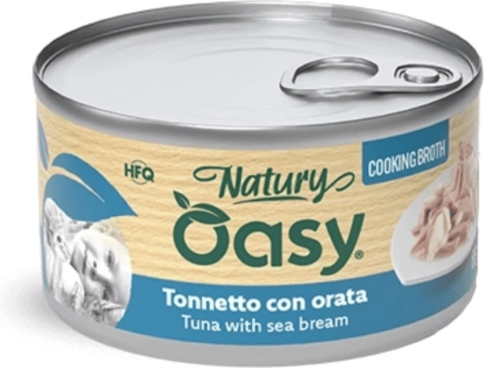 Oasy Cooking Broth – juha za mačke s tuno in orado 85 g