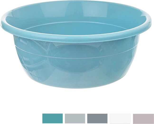 Dem prenosno plastično okroglo korito 22 l (mešane barve)