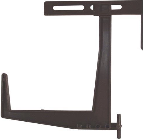 Nastavljiv balkonski nosilec za korita, rjav 15 × 13 cm