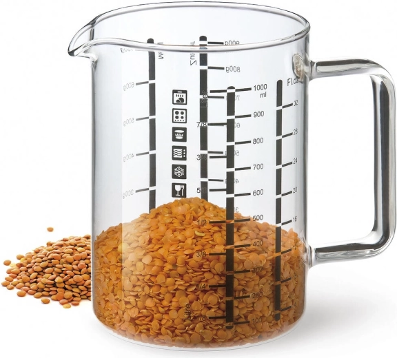 Kuhinjski merilni vrč 0,5 l iz stekla