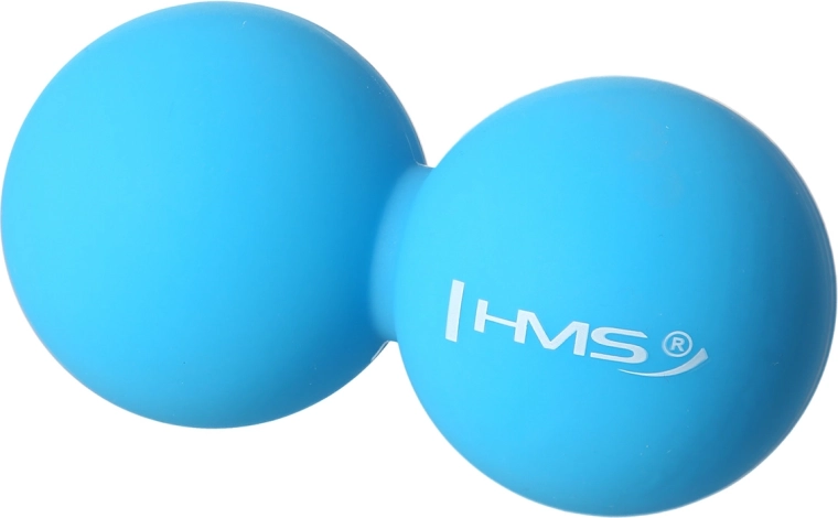 Dvojna masažna žogica HMS za sprožilne točke – lacrosse ball, modra
