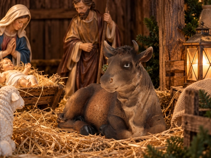 Natural addition to a nativity scene