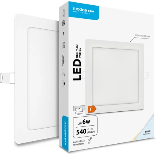 Modee Lighting vgradni kvadratni LED panel 6 W hladno bela 540 lm