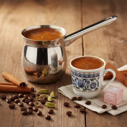 Tradicionalna priprava turške kave doma