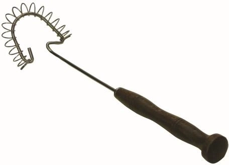 Nerjavno jekleno metlico za stepanje slesenim ročajem 70 mm