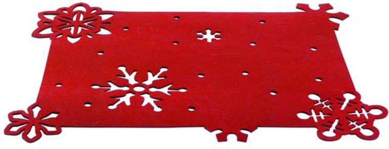 Filten podstavek Toro 45 × 35 cm rdeč