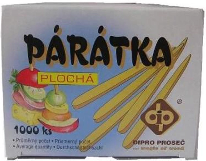 Lesena zobotrebca v papirnati škatlici 1000 kos