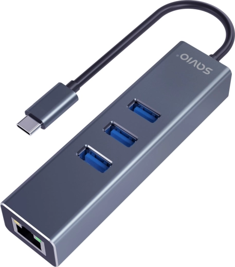 USB-C zvezdišče Savio AK-57 z gigabitnim ethernetom