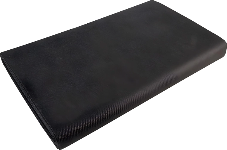 Nekanana tekstilija črna 1,6 × 10 m, 50 g/m²