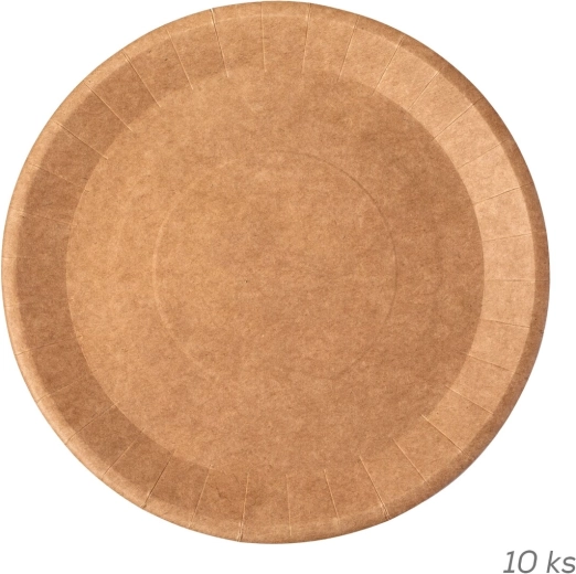 Papirnat plitev krožnik NATURE 22,5 cm (10 kos)