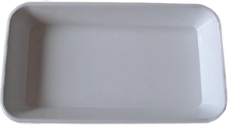 Plastičen servirni pladenj 29 × 16 × 4 cm, mešanica barv