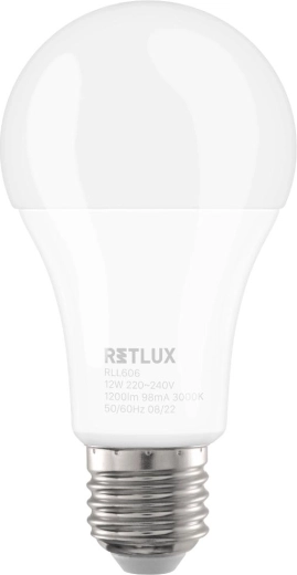 RETLUX RLL 606 A60 E27 12 W Warm White LED Bulb