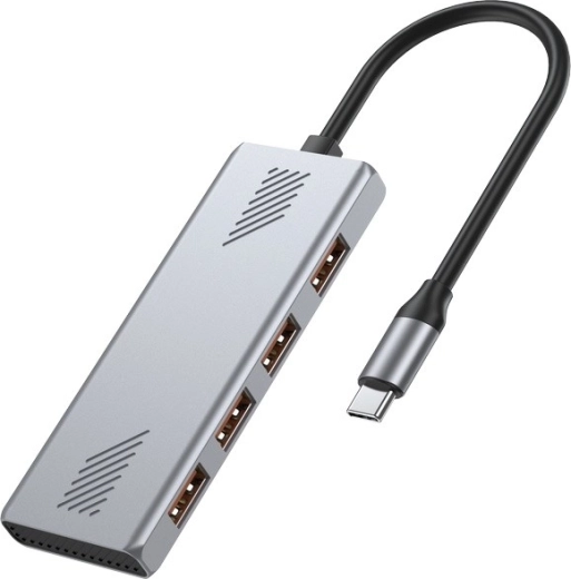 USB-C hub 3.2 Gen 2 s 4 vrati USB‑A, 10 Gb/s