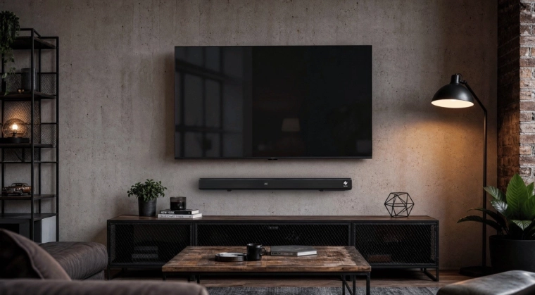 Slim design for televisions and monitors