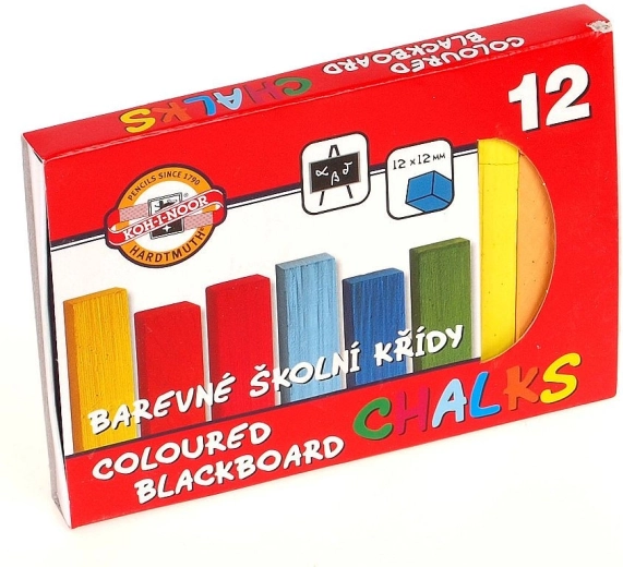 Šolske barvne krede 12 kos