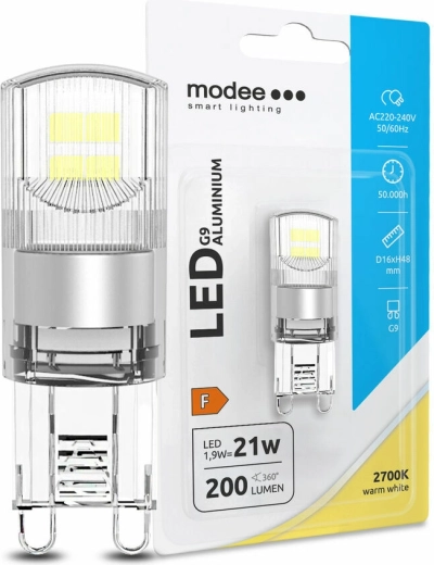 LED žarnica G9 Modee 1,9 W toplo bela
