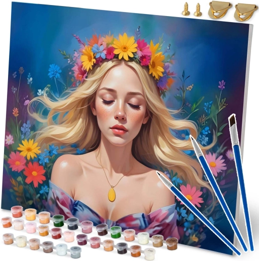 Slikanje po številkah 40×50 cm – portret ženske