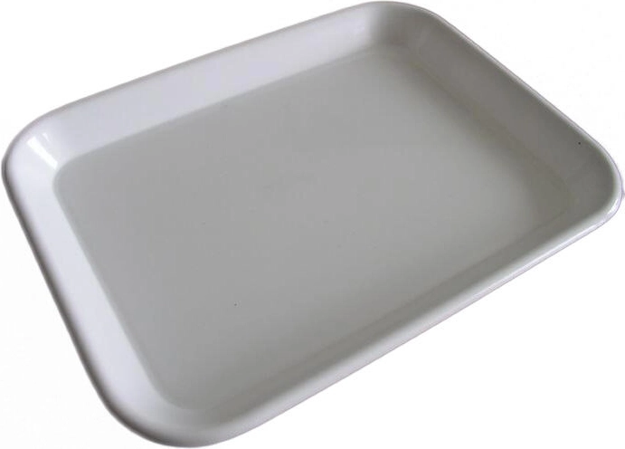 Plastičen servirni pladenj 20 × 15 × 2 cm – mešanica barv