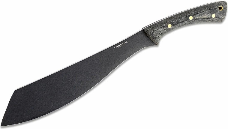 Condor Warlok mačeta 31,8 cm, črna Micarta z usnjenim tokovom