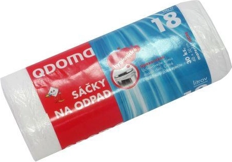 Vreče za odpadke 18 l, 40 × 50 cm, 30 kos, prozorne/modre