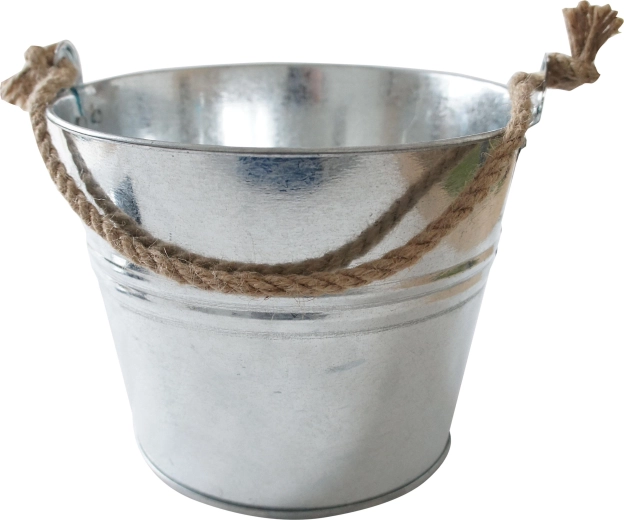 Pocinkano vedro z vrvnim ročajem 5 l