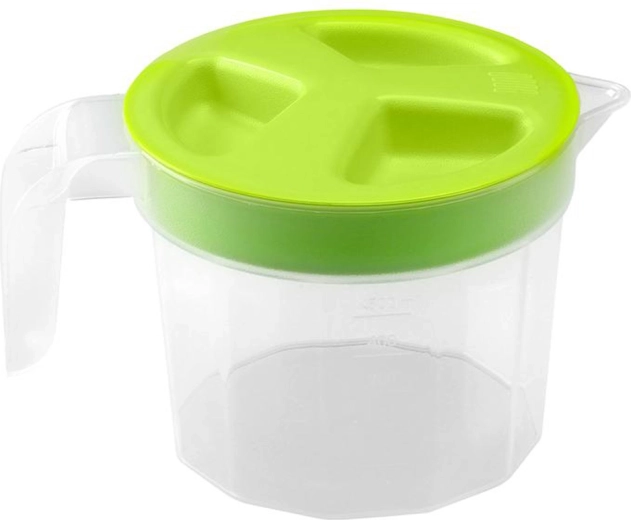 Plastični merilni vrč s pokrovom 0,5 l