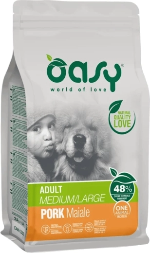 Oasy One Animal Protein Adult Medium/Large svinjina 12 kg