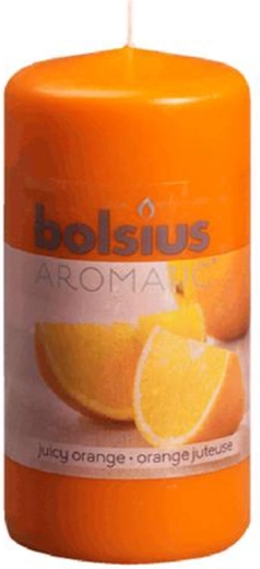 Dišeča sveča valj pomaranča 5,9 × 12,1 cm