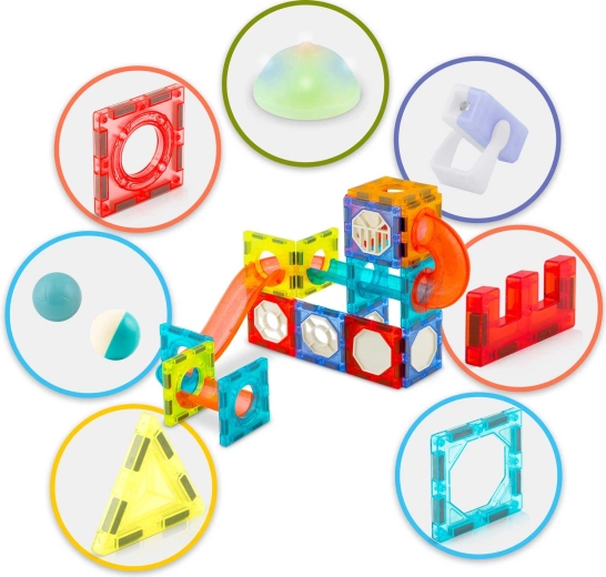 More than 70 pieces for creative building