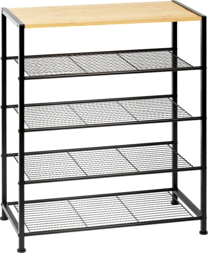 Durable metal frame in black