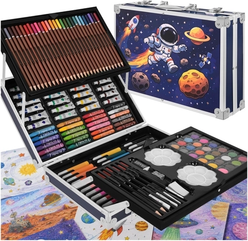 Maaleo likovni komplet v kovčku astronavt