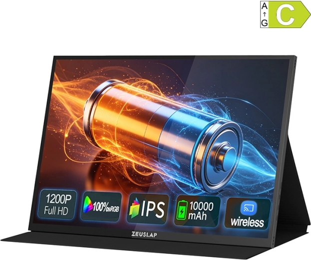Prenosni monitor na dotik ZEUSLAP P16BT 16" Full HD+