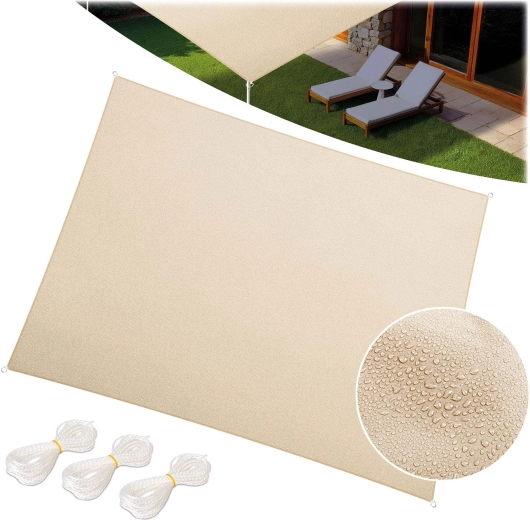 Pravokotna senčilna jadrovina 3 × 4 m, bežna