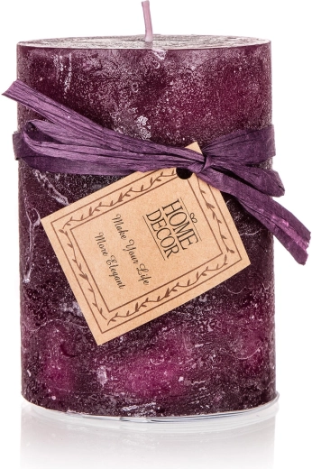 dekorativna cilindrična sveča vijolična 6,8 × 9,5 cm