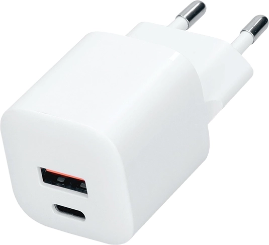 Solight GaN hitri polnilnik USB-C + USB-A 20 W PD
