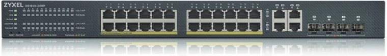 Zyxel GS1920-24HP v2 gigabitni PoE stikalnik 24× Gb + 4× SFP, 375 W, NebulaFlex