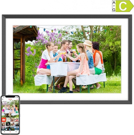 Arzopa pametni digitalni foto okvir 15,6" Full HD z aplikacijo Frameo