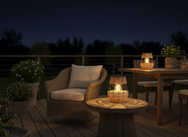 Topla, prijetna svetloba za večerno vzdušje