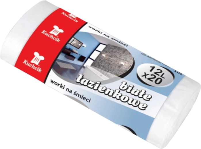 Vrečke za koš 12 l Kuchcik bele HDPE
