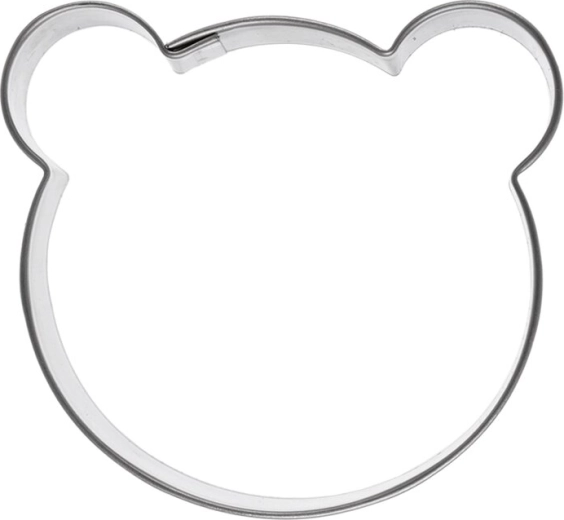 Stainless steel cutter – teddy bear (head) - 1 piece