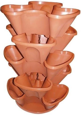 Viseča kaskadna cvetlična sestava, 5-delna, premer 35 cm, mešanica barv