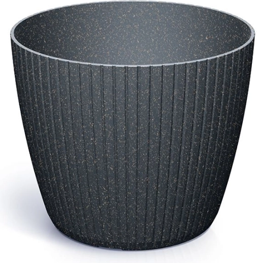 Lamia Eco Wood Flowerpot anthracite 13.8 cm