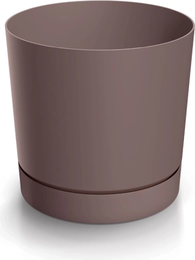 Cvetlični lonec z notranjim podstavkom TUBO P 39 cm marsala