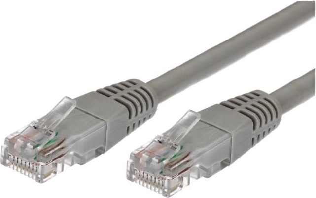 Patch Cable RJ45 UTP Cat 6, 2 m, Gray – Pack of 10