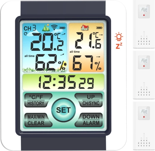 Large and easy-to-read LCD display