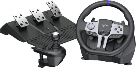igralni volan PXN V9 Gen2 s pedali in prestavno ročico (PC, PlayStation, Xbox, Switch)