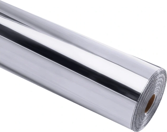 Samolepilna folija HTVRONT Chrome Metallic srebrna 30,5 × 90 cm